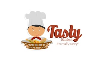 design eye catching particular logo for tasty basket