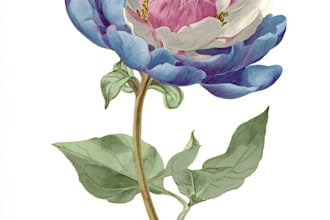 draw botanical illustration of plants and flowers