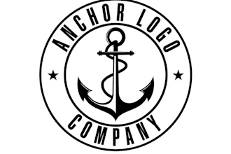 do modern, creative anchor logo design and branding kit