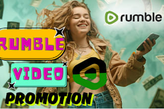 do rumble video promotion to boost your rumble channel followers