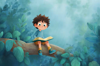 esign children story book illustrations and covers
