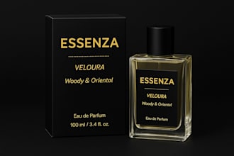 design premium perfume packaging and bottle labels
