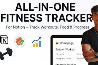 create an all in one notion fitness template