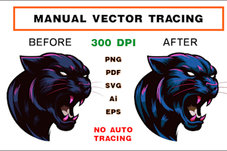 professional vector tracing and logo redesign services with 300 dpi