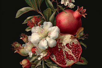 create botanical or nature illustration for you
