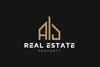 do modern construction, real estate, property and mortgage logo design