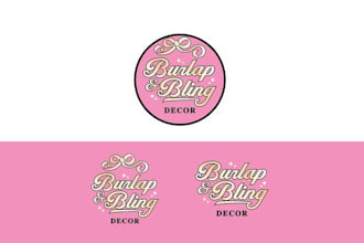 design feminine pop color craft company logo