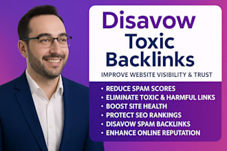 disavow, remove toxic backlinks,spam and recover google traffic