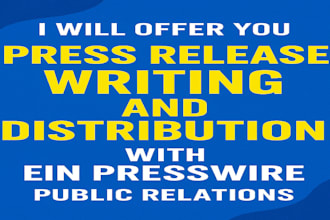 offer press release writing, distribution ein presswire public relations