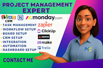 do asana clickup notion monday crm trello notion automation gohighlevel expert