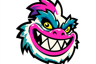 design logo with anime mascot
