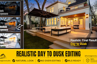do day to dusk real estate photo editing