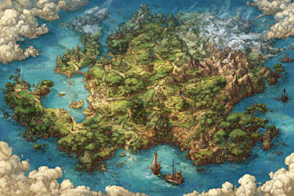 make fantasy, retro and vintage maps for boar