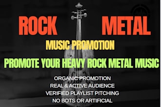 promote your rock and metal music career to real fans and playlist