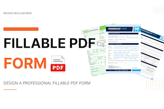 design a professional fillable PDF form