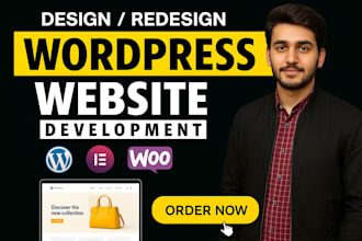 design a basic website using wordpress