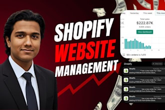 be your dedicated shopify store manager for daily operations and maintenance