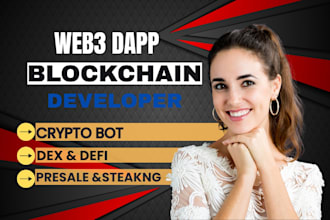 develop smart contracts, nfts, and blockchain solutions