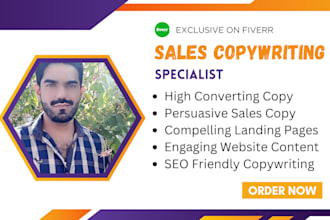 create high converting landing page copywriting for your business or brand