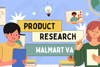 be your product research VA for walmart 2 step dropshipping