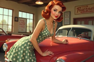 draw a pin up girl and pin up girl