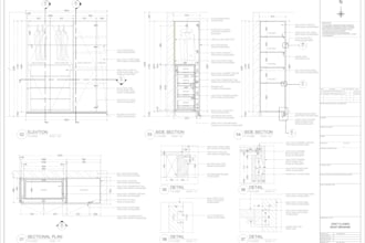do shop drawings, millwork, casework and technical drawings