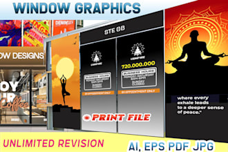 design stunning window graphics for your business