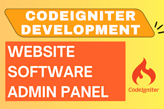 develop custom codeigniter php website