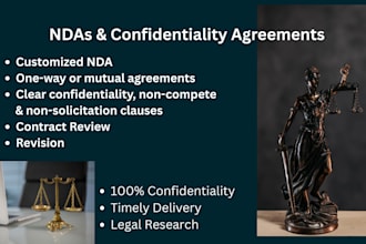 professionally draft ndas and confidentiality agreements