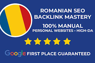 create backlink romania seo mastery from personal high da websites