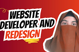 make website on wix or google site and redesign