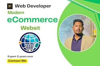 develop a professional react ecommerce website