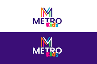 design awesome metro kids logo