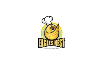 design beautiful amazing burger wings logo