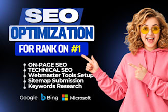 do technical and onpage SEO optimization for your website