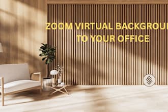 design a custom virtual zoom background