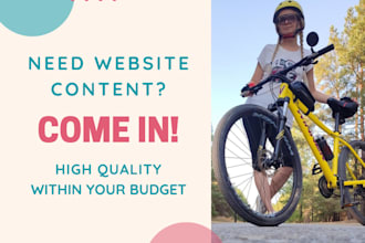 be your SEO copywriter or website content writer