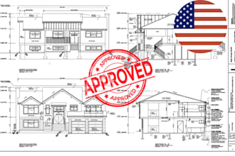 prepare 2d autocad drawings for building permit submission architectural drawing