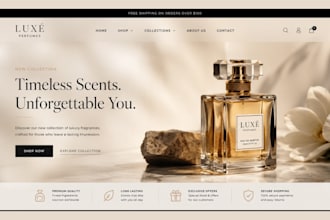 design perfume shopify store perfume website perfume store fragrance website