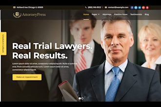 dynamic lawyer website attorney website law firm website notary legal website