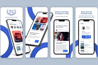 design app screenshots for play store and app store