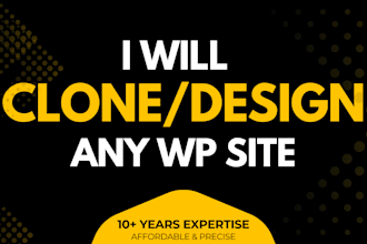 clone or redesign any website in wordpress elementor