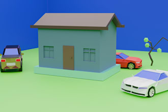 do low poly houses and environments