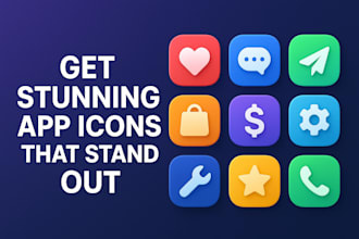 design a professional app icon for ios and android