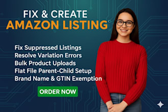 fix amazon listing errors 5665, variation issues and suppressed products, amz VA