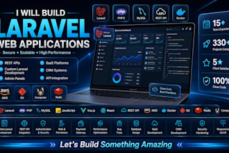 develop a secure and scalable laravel web application