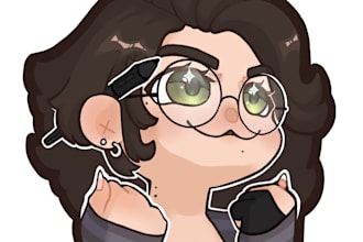 draw a custom chibi pngtuber