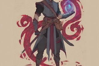 draw dnd character design, fanart, dnd character art