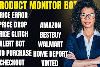 do price alert bot, price error bot, price glitch bot, price drop, monitor bot