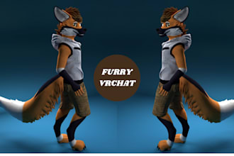 do vrchat furry avatar 3d vrchat avatar fursona vrc furry nsfw avatar vr